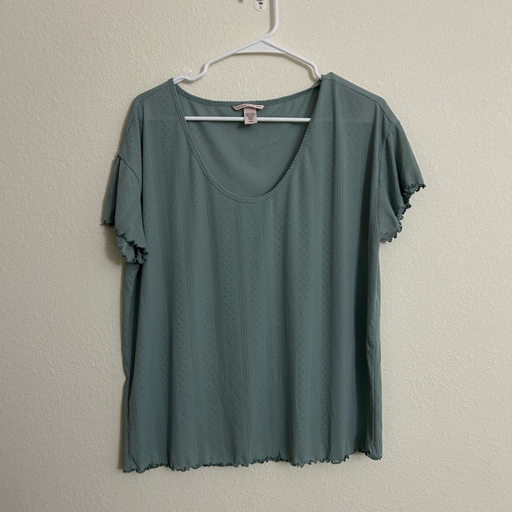 Victoria's Secret Seafoam Green Short Sleeve Tee